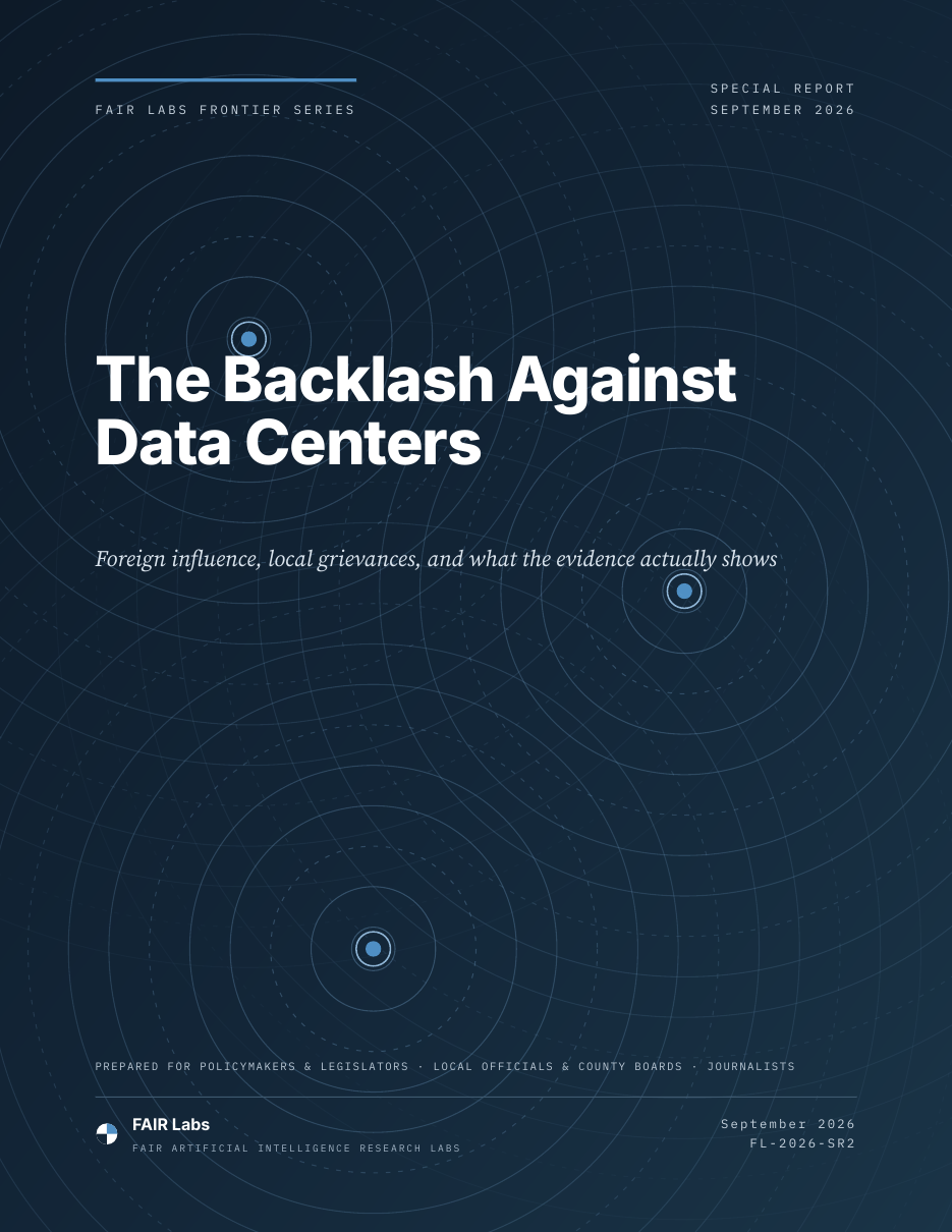 The Backlash Against Data Centers — FAIR Labs Special Report cover