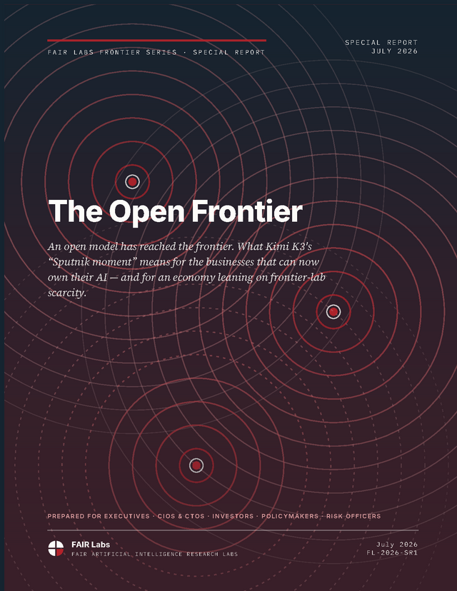 The Open Frontier — FAIR Labs Special Report cover